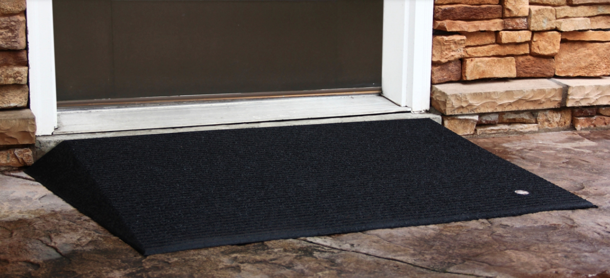 Rubber Threshold Ramp (2.5" height), Box of 2