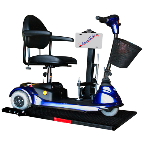 Auto Scooter Lift with Steel Platform