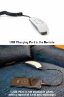 Remote Control with USB Port charging a phone