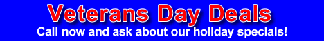 Call for Veterans Day Holiday Specials
